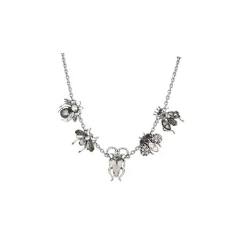 Modisches Silber-Insekten-Collier Belle Miss