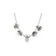 Collier fantaisie argenté insectes Belle Miss