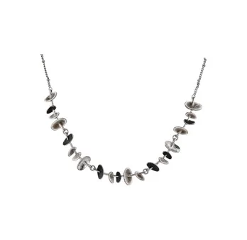 Fantasy Necklace with Grey and Black Pendants by Ikita