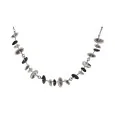 Fancy Necklace with Grey and Black Tassels by Ikita