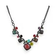 Multi-colored faux gemstone necklace by Ikita