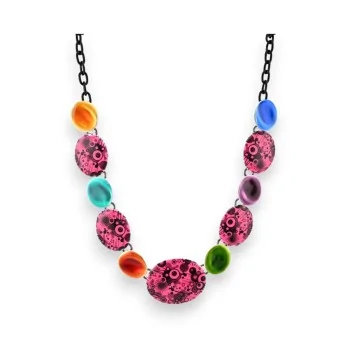 Multicolored Pop Art Necklace by Ikita