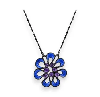 Blue Flower Necklace from Ikita