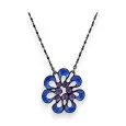 Blue Flower Necklace by Ikita