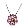 Raspberry Flower Necklace by Ikita