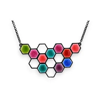 Collier fantaisie Hexacouleurs de chez Ikita