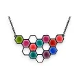 Collier fantaisie Hexacouleurs de chez Ikita