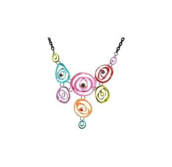 Fantasy Necklace Multicolored Locket Design by Ikita