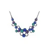 Colorful Honeycomb Necklace in Blue, Green and Purple by Ikita