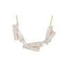 Off-white graphic medallion fashion necklace by Ikita