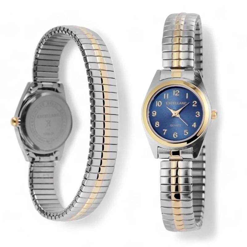 Montre Excellanc Femme Acier Inoxydable Bicolore