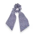 Scrunchie Liberty Azul con Cinta