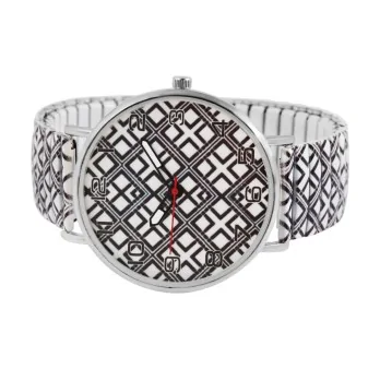 Women's Donna Kelly Watch with Elastic Bracelet and Geometric Pattern