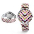 Montre femme Donna Kelly bracelet élastique multicolore