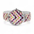 Women's watch Donna Kelly with multicolored elastic bracelet