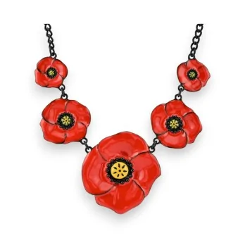 Collier Coquelicot de chez Lolilota