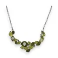 Collier Fantaisie Feuillage Vert