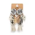 Lolilota gingham clip-on earrings