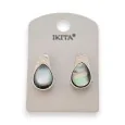 Silver Mother-of-Pearl Earrings by Ikita