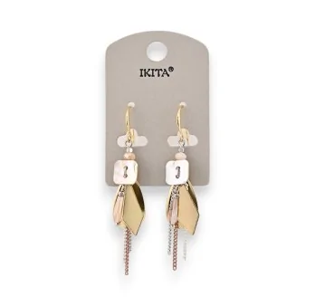 Ikita gold dangling earrings with charms