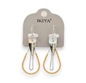 Bohemian Ikita drop pearl earrings