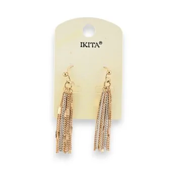 Ikita gold chain dangling earrings