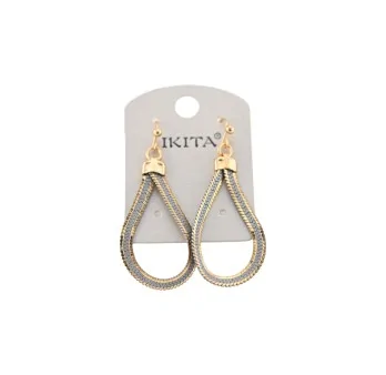 Boucles d'Oreilles Goutte Bicolores Ikita