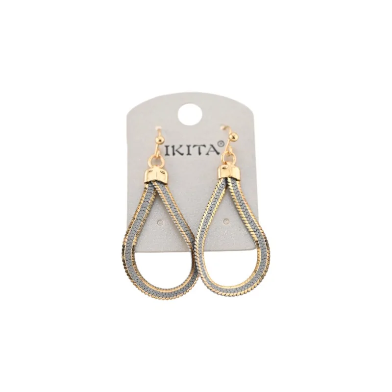 Two-Tone Teardrop Earrings by Ikita