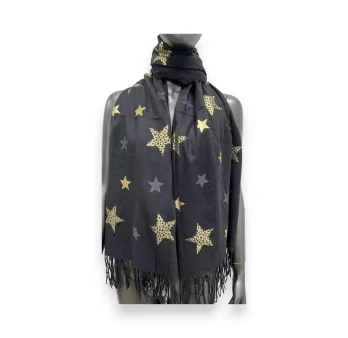 Starry black scarf