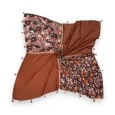 Foulard Carré Patchwork Liberty Brique