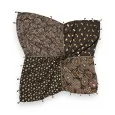 Foulard Carré Patchwork Automnal