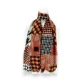 Foulard Patchwork Brique