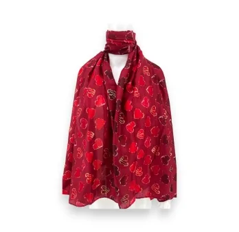 Foulard Coeur Rouge Passion