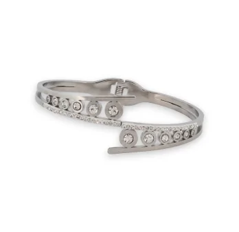 Armband Ring Design Silber mit Strass