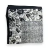 Black and white floral square scarf