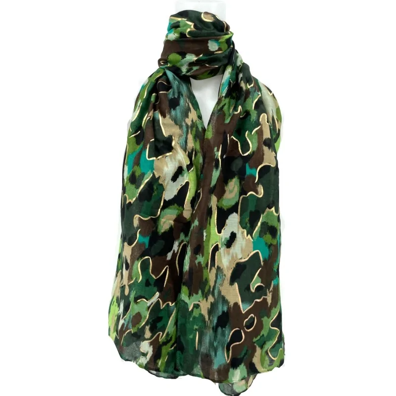 Foulard Camouflage nuances vertes