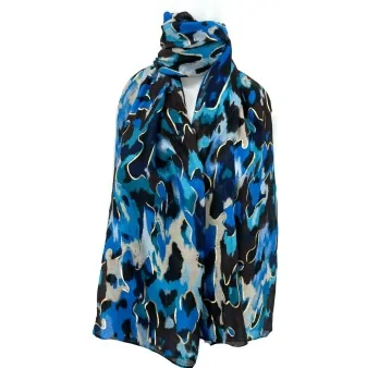 Foulard Camouflage Bleu