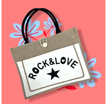 Rock & Love Tote Bag