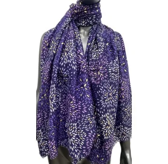 Foulard Violet Abstrait