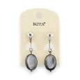 Ikita drop earrings with mother-of-pearl effect