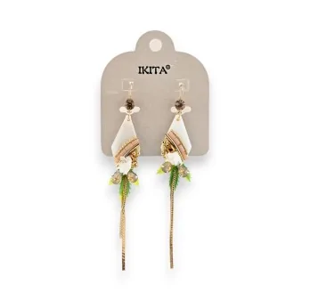 Boucles d'oreilles pendantes Ikita Nature