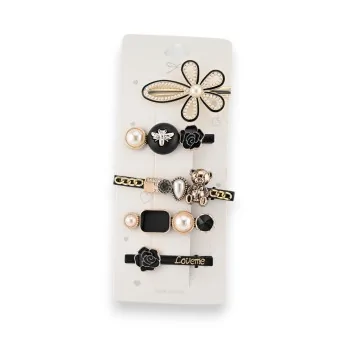 Trendy and fancy hair clip set