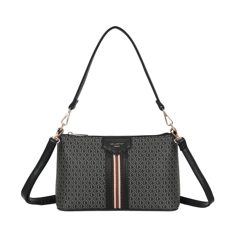 Rigid black handbag Urban Elegance