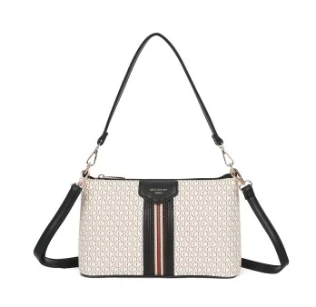 Beige Urban Elegance rigid handbag