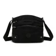 Bolso bandolera Gallantry negro con múltiples bolsillos