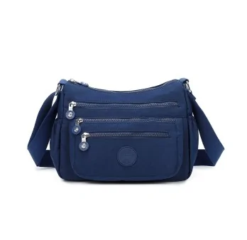 Gallantry Navy Blue Fabric Multifaceted Shoulder Bag