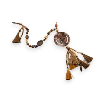 Bohemian brown long necklace