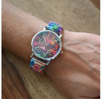 Reloj de mujer elástico multicolor Ernest E64001