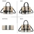 Chic plaid structured handbag