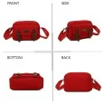 Bolso bandolera Gallantry rojo compacto